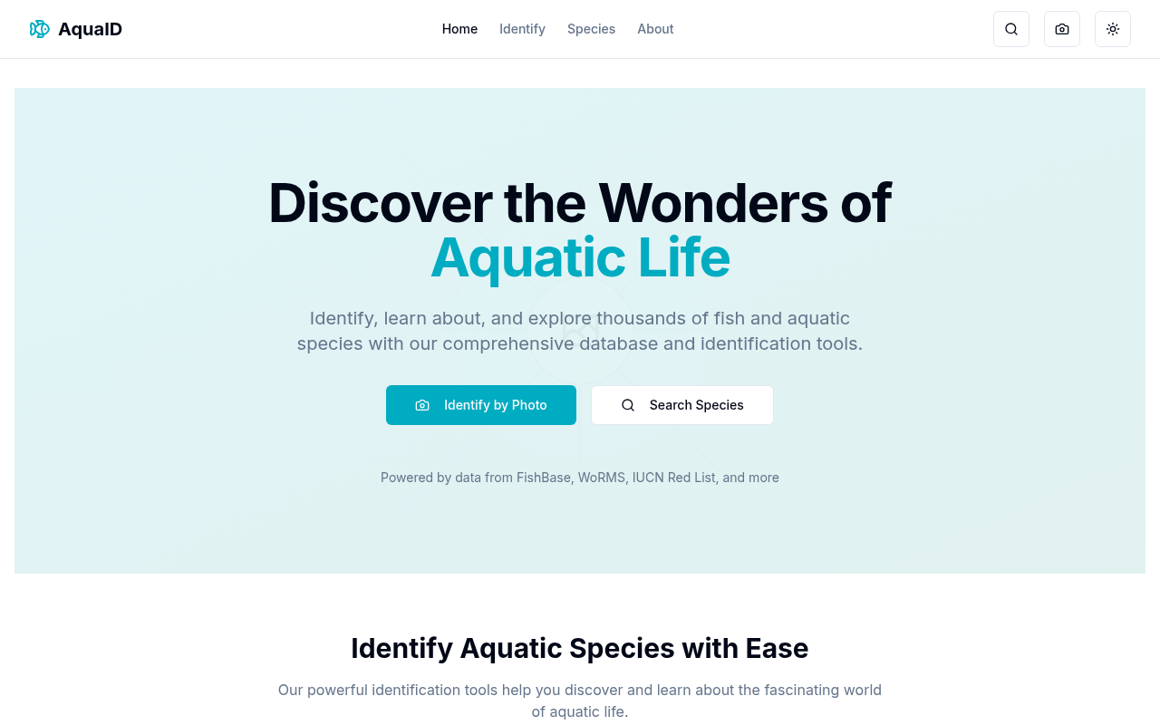 AquaID screenshot