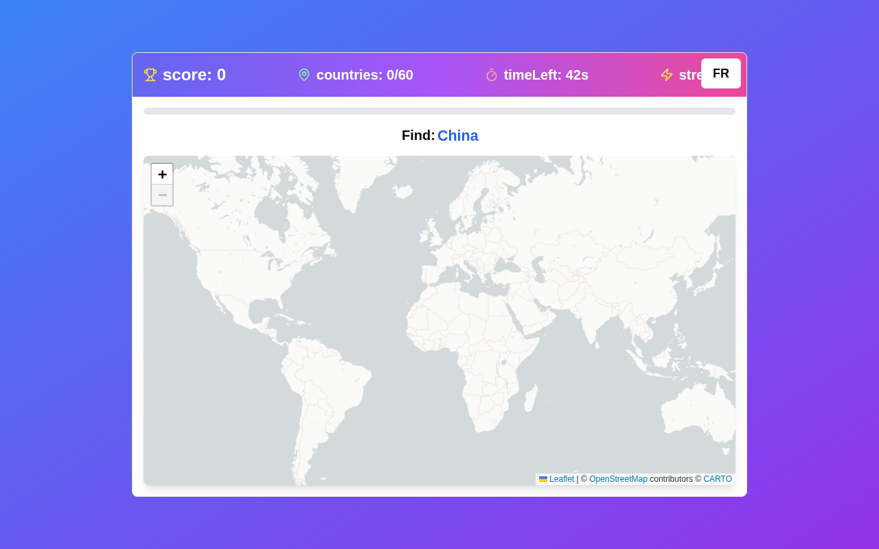 Country Guessing Game screenshot